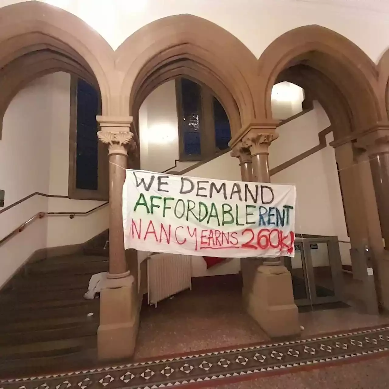 Manchester University students barricade vice chancellor's office over 'affordable rent' strike