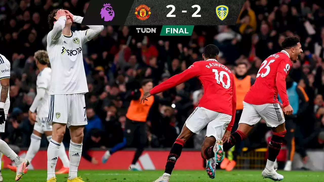 Manchester United le quita una victoria histórica al Leeds en Old Trafford