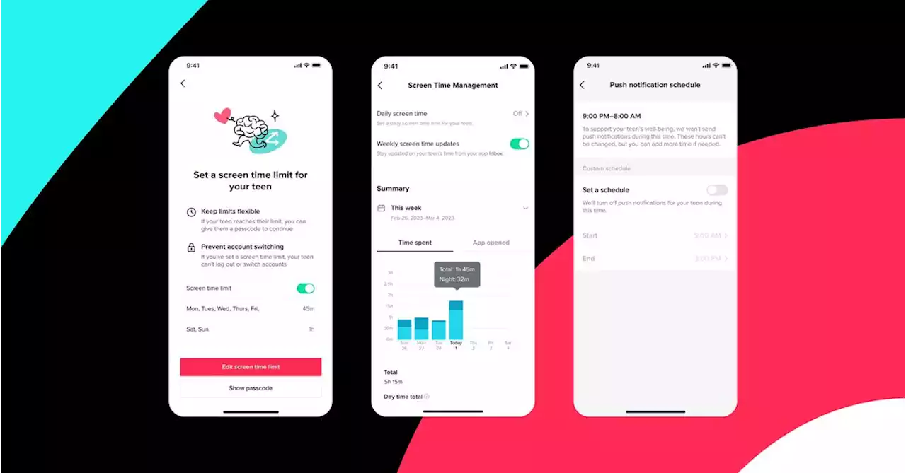 TikTok introduces new wellbeing controls, including one-hour limit for teenage users