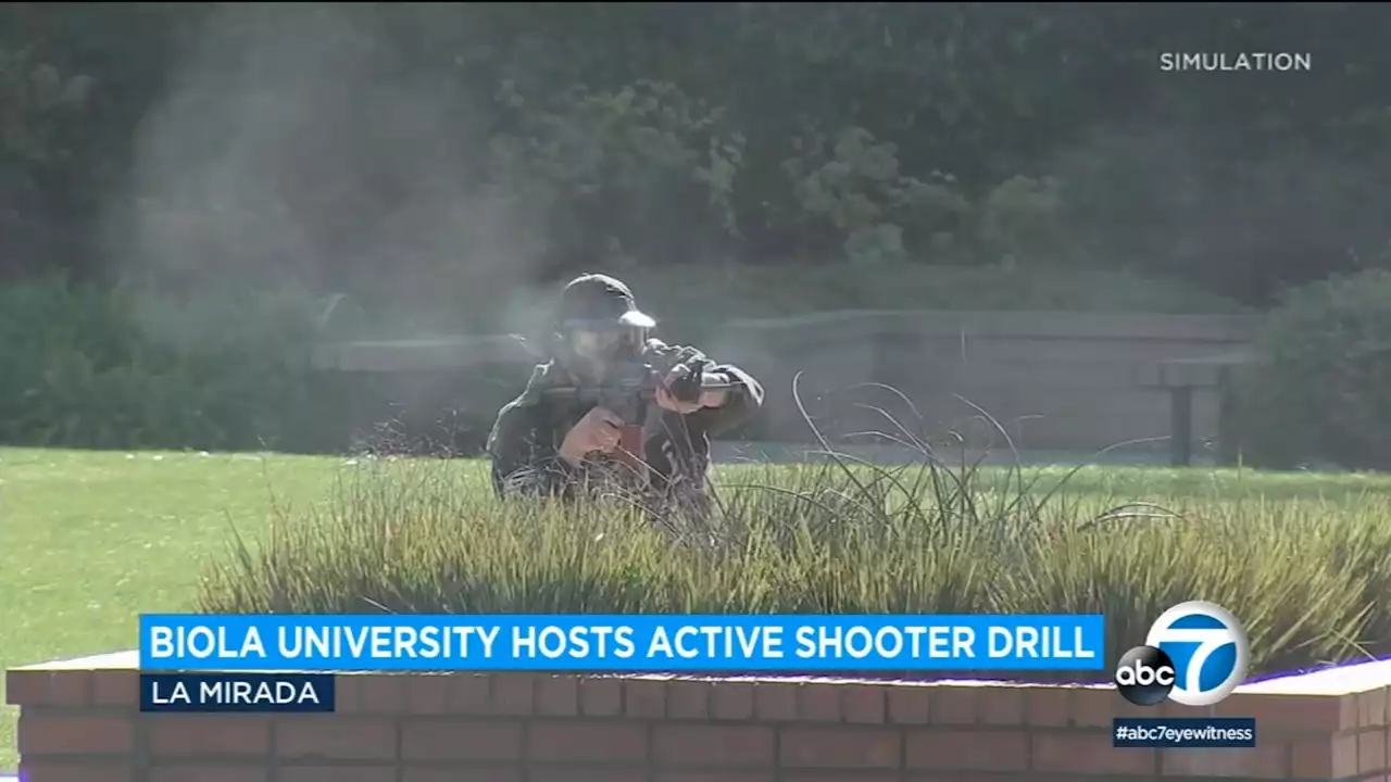 Active-shooter drill at Biola University helps prepare students, officers for emergency