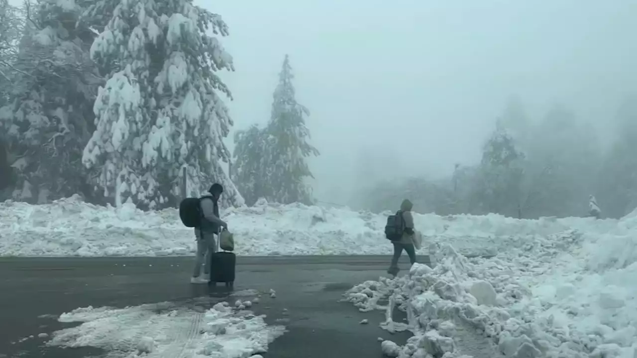 SoCal students return home after getting snowed in at science camps in San Bernardino Mountains