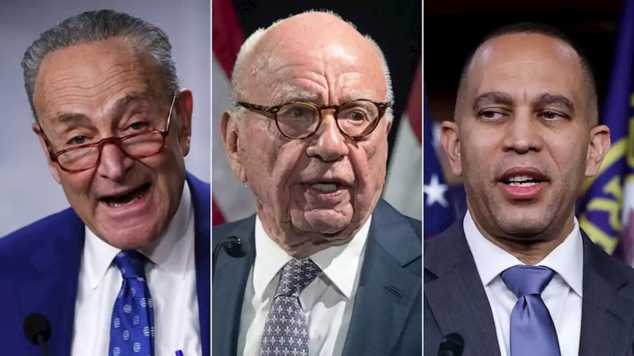 Dem leaders Schumer, Jeffries send Rupert Murdoch letter demanding Fox stop spreading election lies