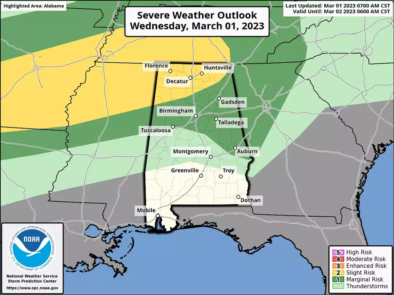 Severe weather possible Wednesday through Friday