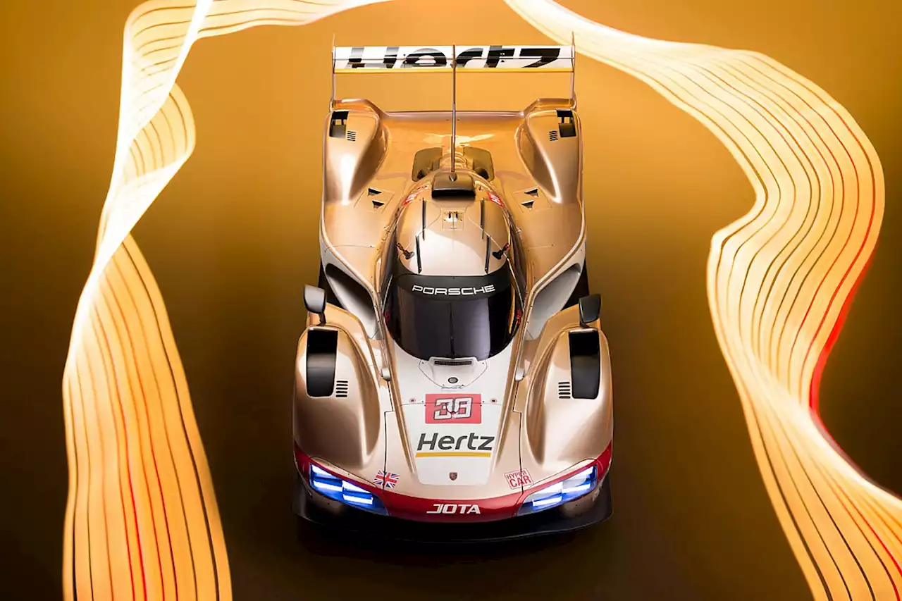 Jota reveals Hertz Porsche WEC livery and partnership with NFL legend Brady