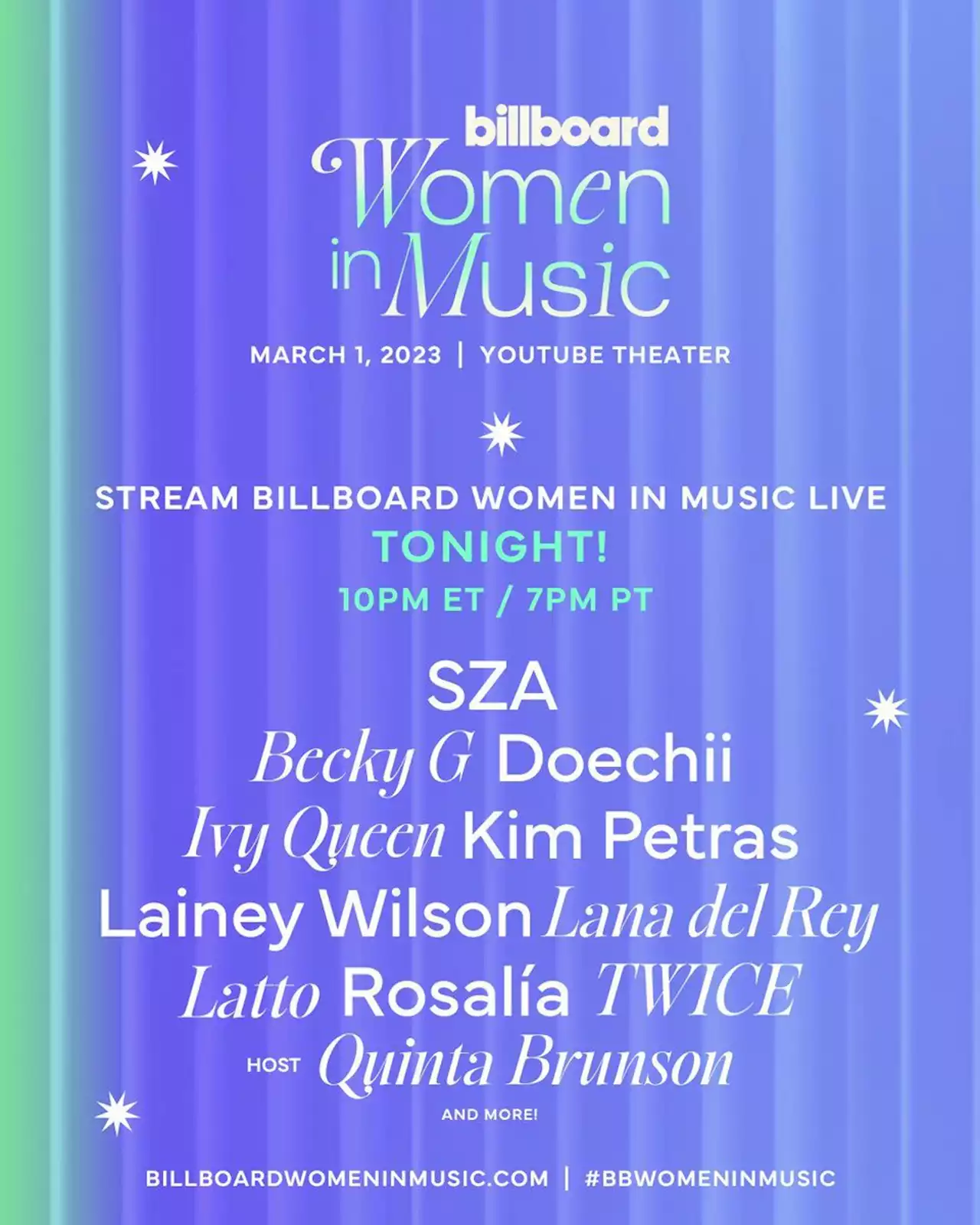 Billboard Women in Music 2023 Livestream: Watch