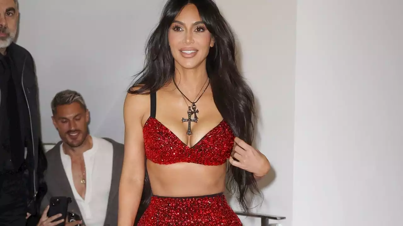 Cross Pendants Are Fast Becoming Kim Kardashian’s New Style Signature