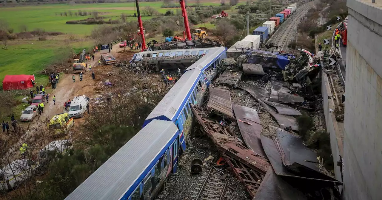 Horrific Greece train crash 'leaves at least 32 dead' and dozens injured