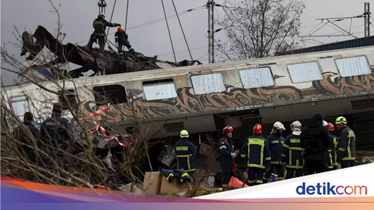 Kereta Vs Kereta yang Tewaskan 32 Orang di Yunani Mulai Dievakuasi