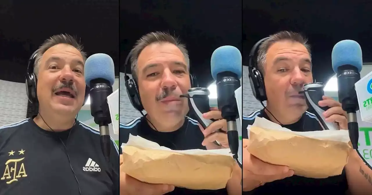 Video: Recondo se sacó el bigote en vivo tras cumplir la promesa del Mundial