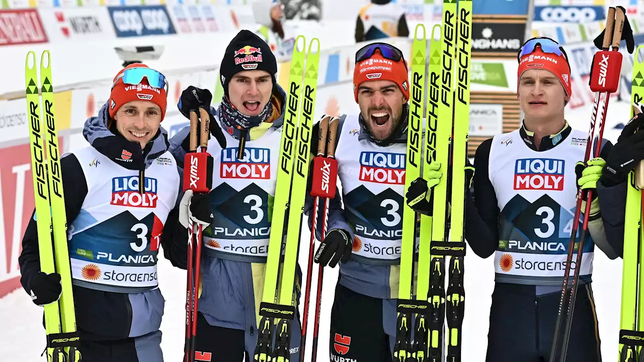 Nordische Ski-WM 2023: Deutsche Kombinierer um Julian Schmid gewinnen Silber im Team - Gold an Norwegen