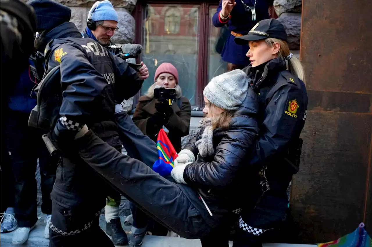 Thunberg detained by cops during pro-Sami protest