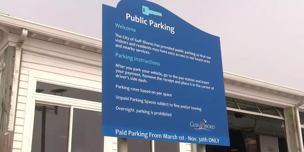 Gulf Shores paid parking season begins with price increase