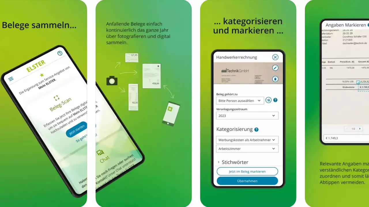 MeinElster+: Offizielle App zum Einscannen von Rechnungen verfügbar