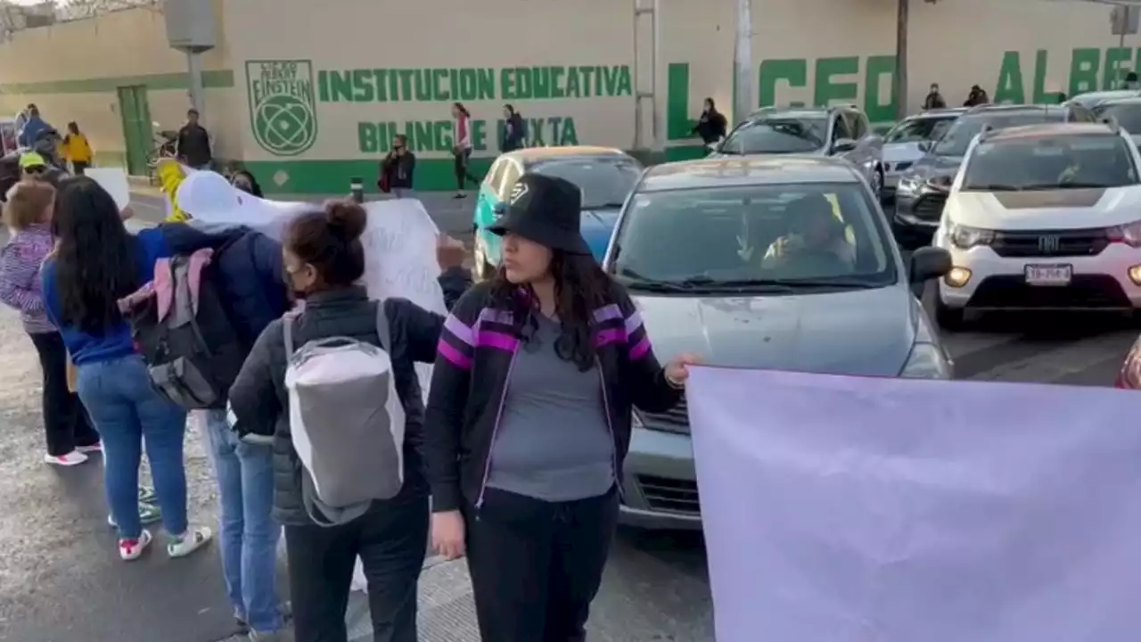 Bloqueo en Eje 3 Oriente: exigen justicia para una niña que habría sido abusada por dos maestros en el baño