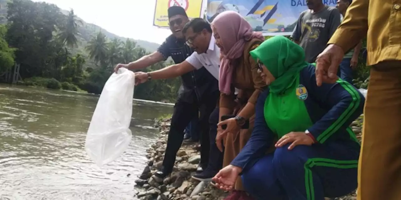 PTBA UPO Lepas Ribuan Benih Ikan