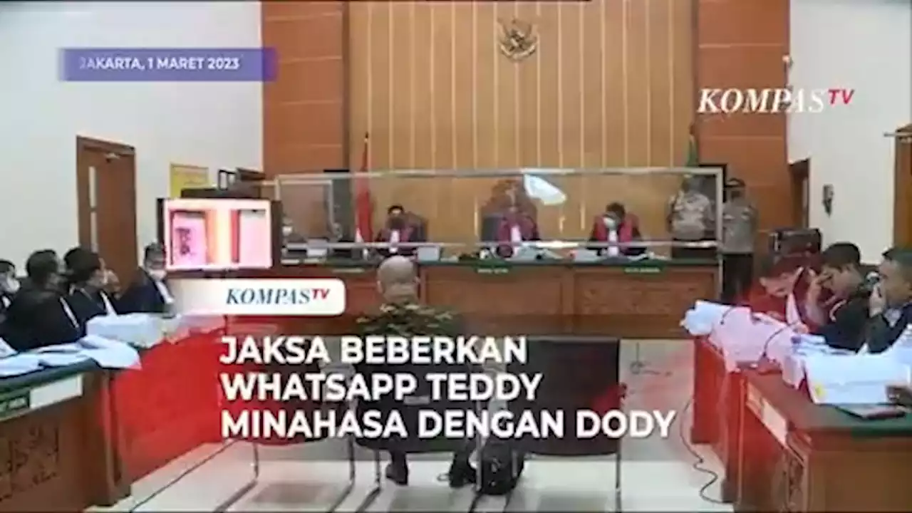 Jaksa Bongkar WhatsApp Teddy Minahasa dengan Dody Soal Penyisihan Sabu, Pertanyakan Chat Dihapus