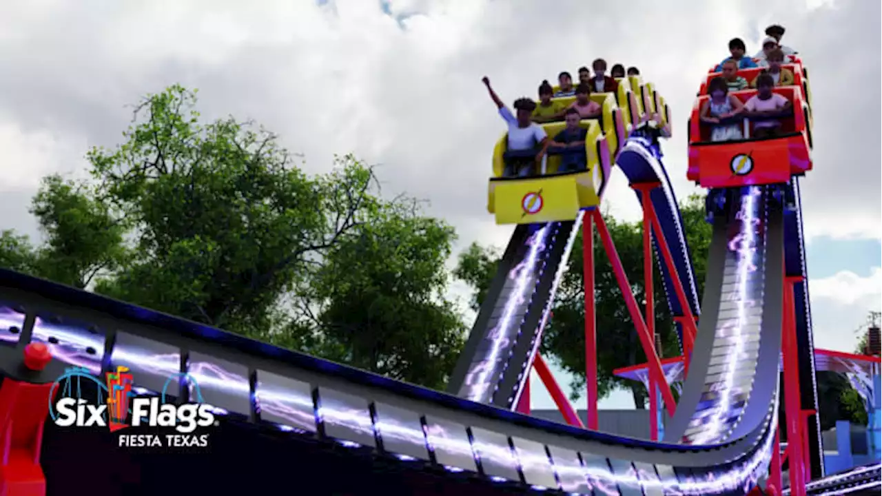 Six Flags Fiesta Texas to open KID FLASH, the only racing roller coaster in Texas