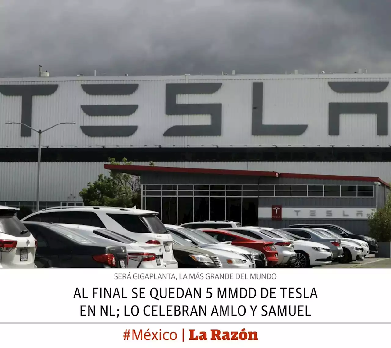 Al final se quedan 5 mmdd de Tesla en NL; lo celebran AMLO y Samuel