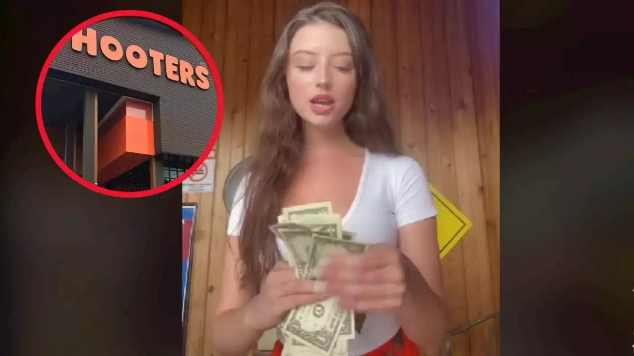 Hooters muestra en Tik Tok cuanto gana en un día como mesera del famoso restaurante