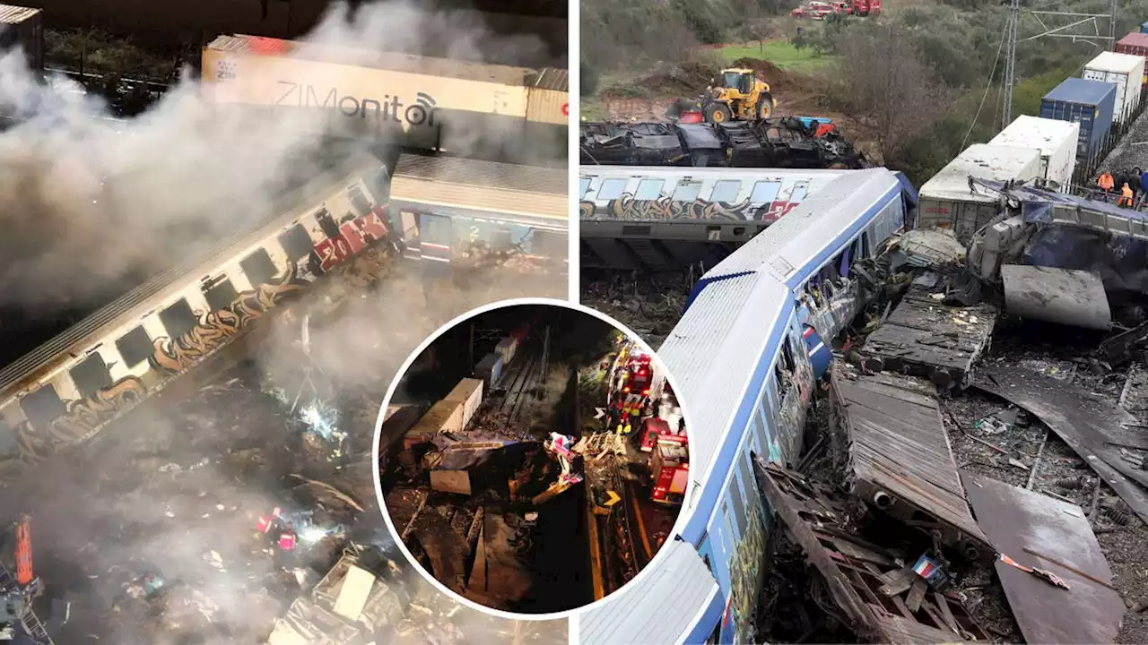 At least 32 killed and dozens injured after passenger train and freight train collide in Greece