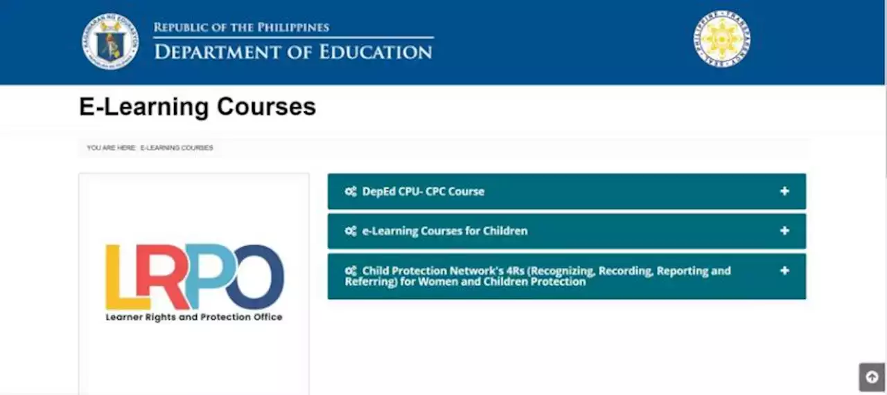 To strengthen child protection, DepEd introduces an e-learning course