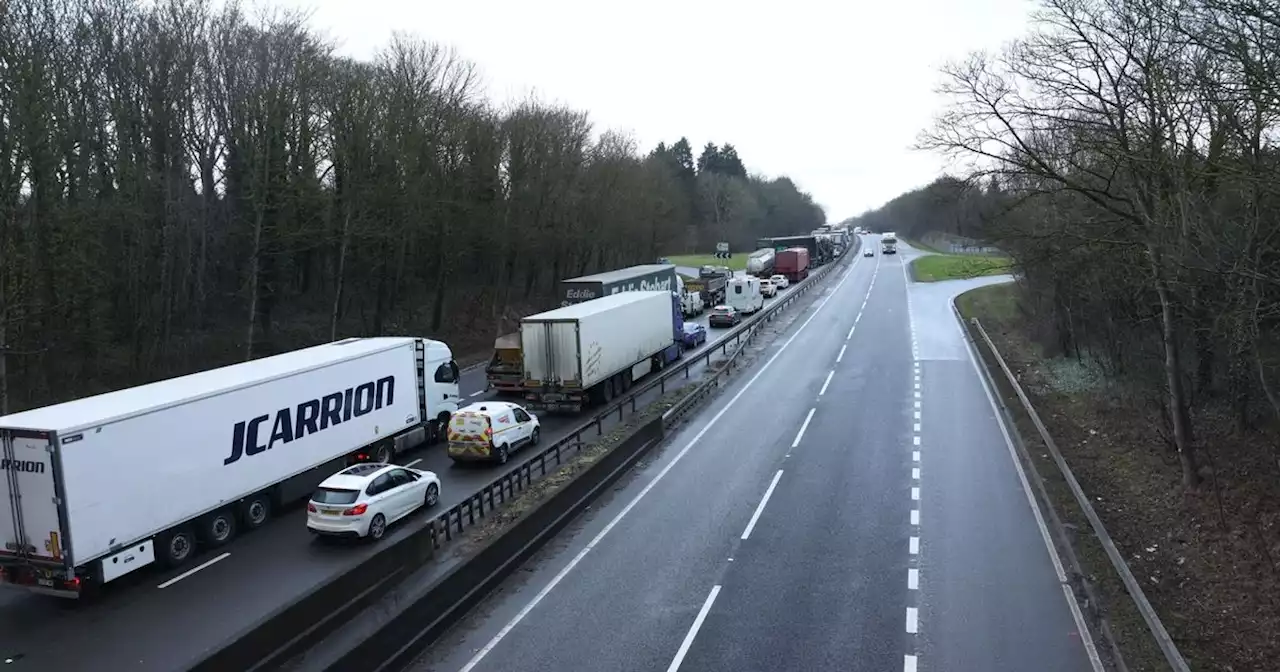 Updates as major route 'blocked' following crash