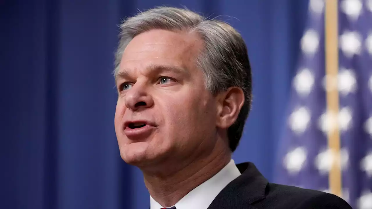 Wray publicly comments on the FBI's position on COVID's origins, adding political fire