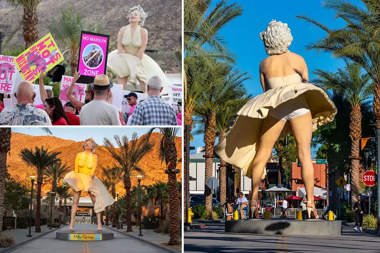 Saucy 26-Foot Marilyn Monroe Statue Causing Uproar in Palm Springs –