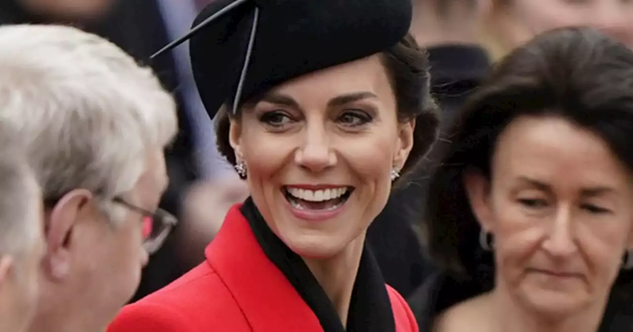 Kate Middleton flies the flag for Wales in bright red for St David's Day visit