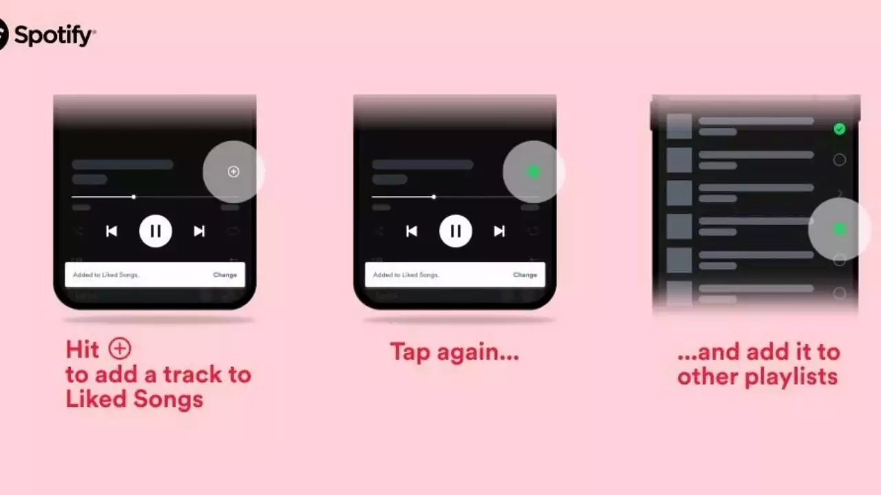 Spotify sustituye el botón de 'Me gusta' por un 'Más' para guardar canciones y crear playlists