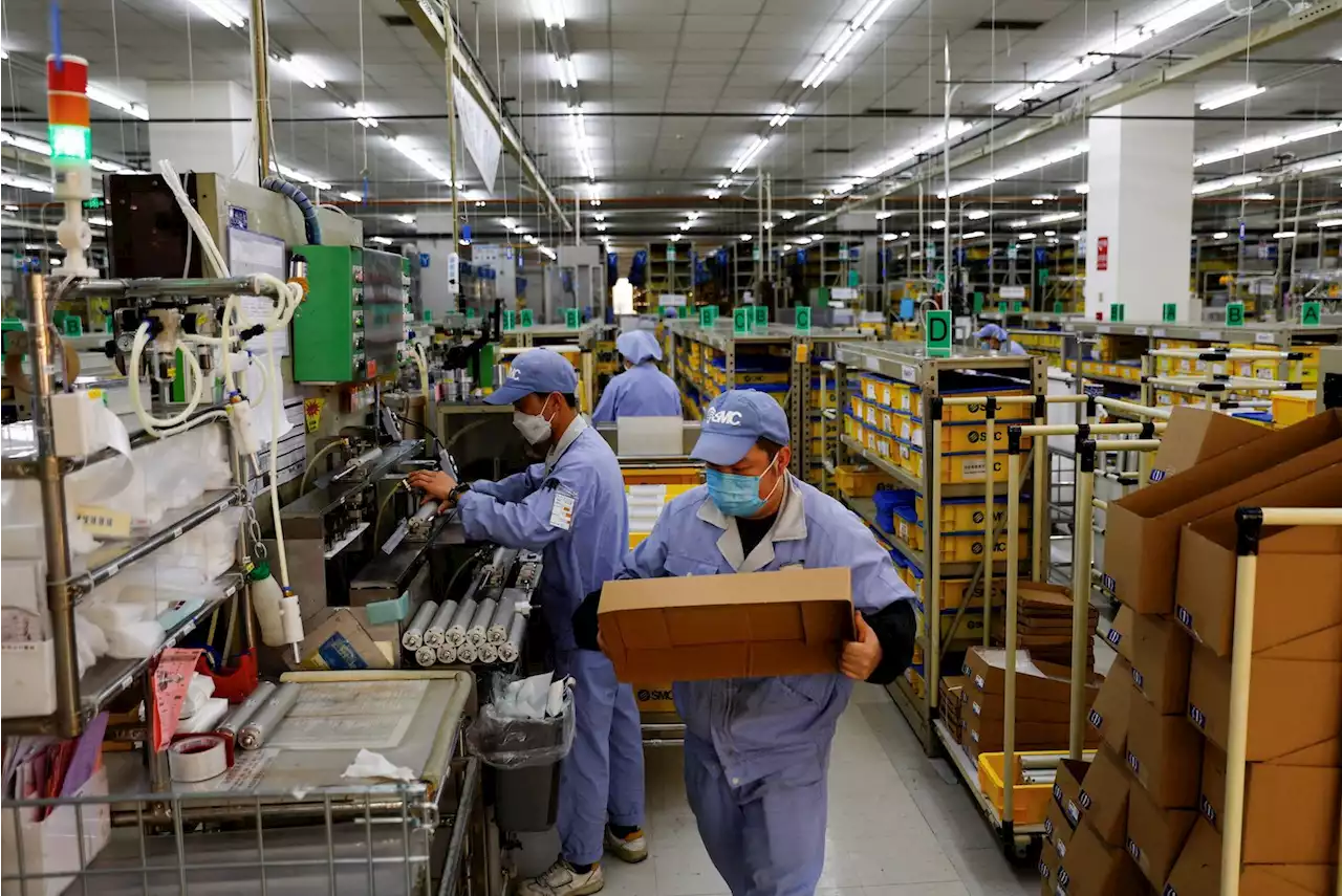 China's factories power ahead, inflation ticks up in Europe