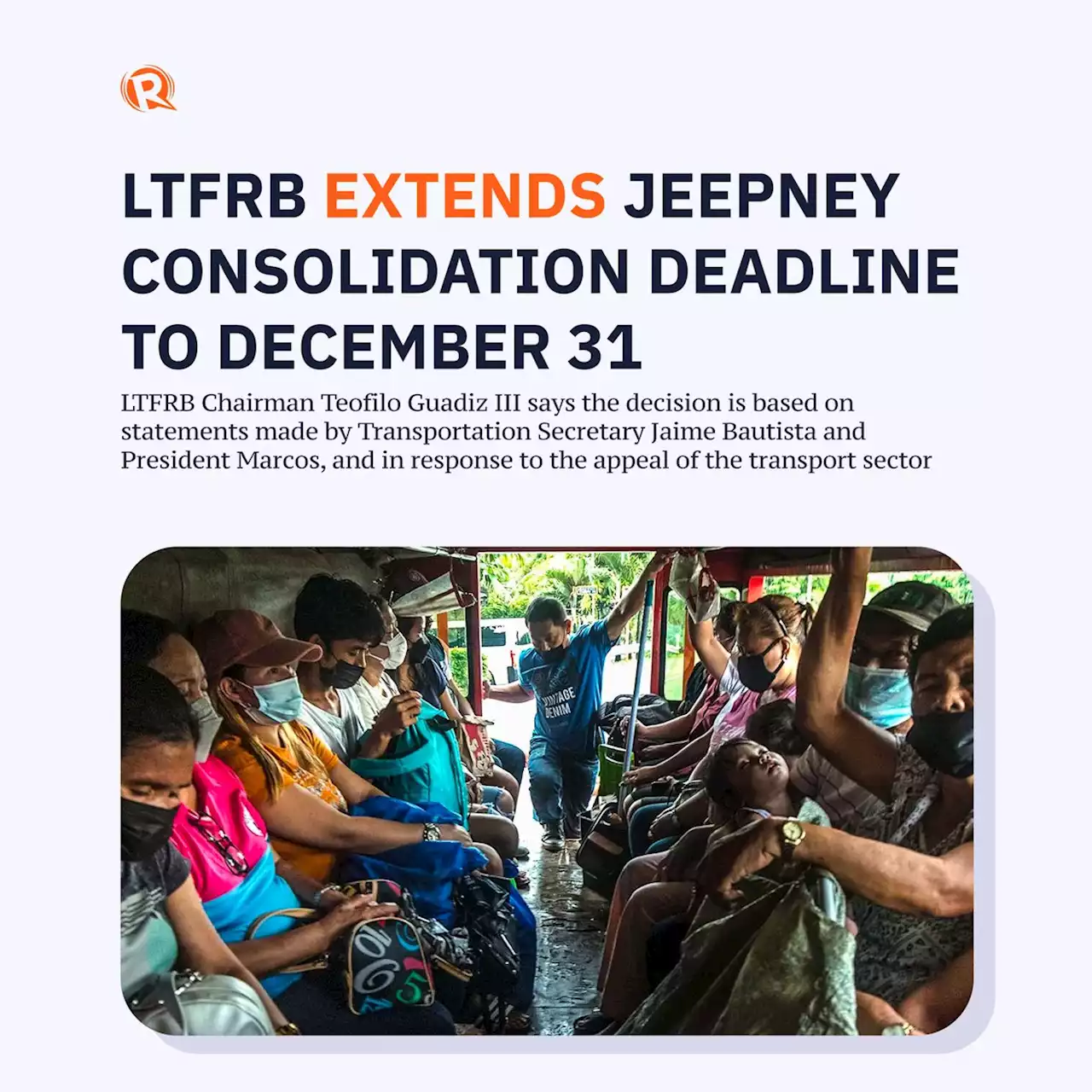 LTFRB extends jeepney consolidation deadline to December 31