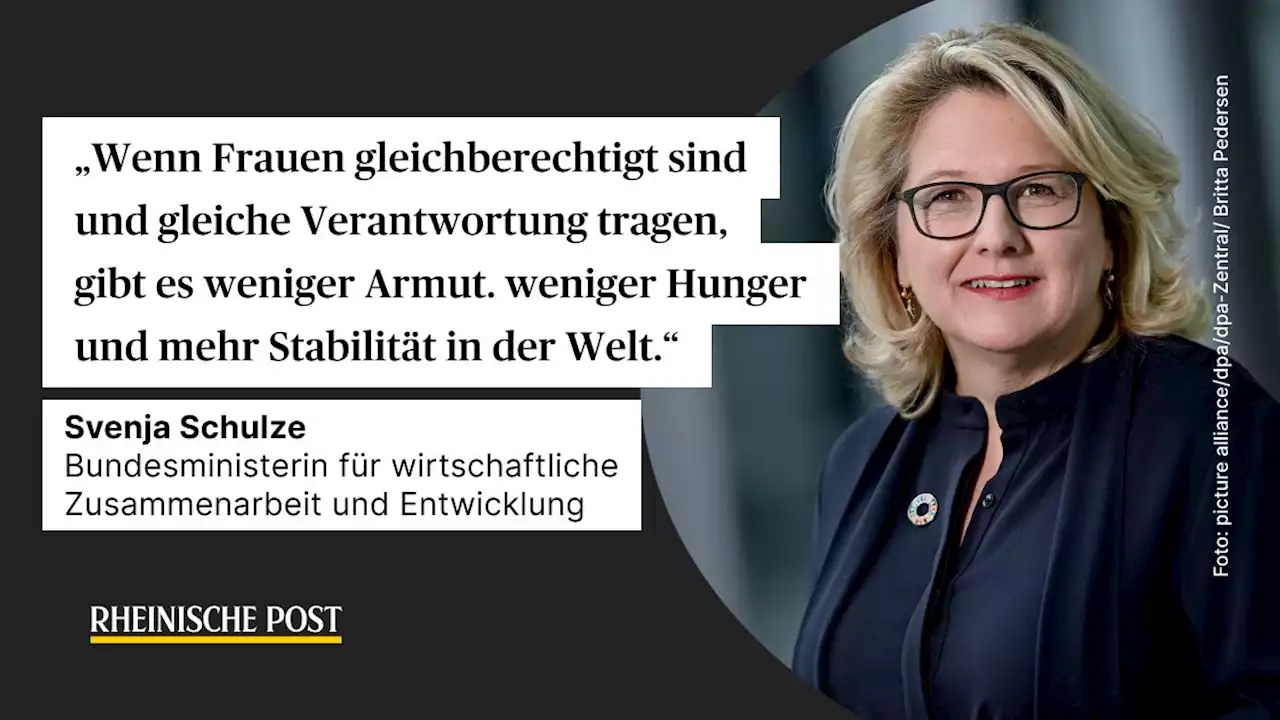 Feministische Politik: 90 Prozent der Entwicklungsgelder sollen künftig Gleichstellung fördern