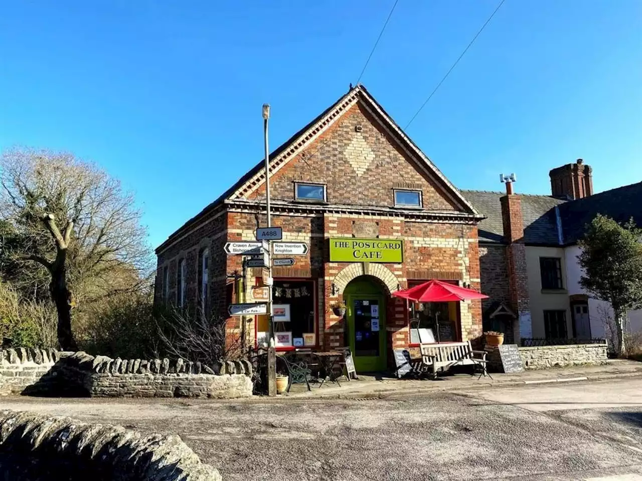 'Charming' cafe overlooking River Clun up for sale at £225,000