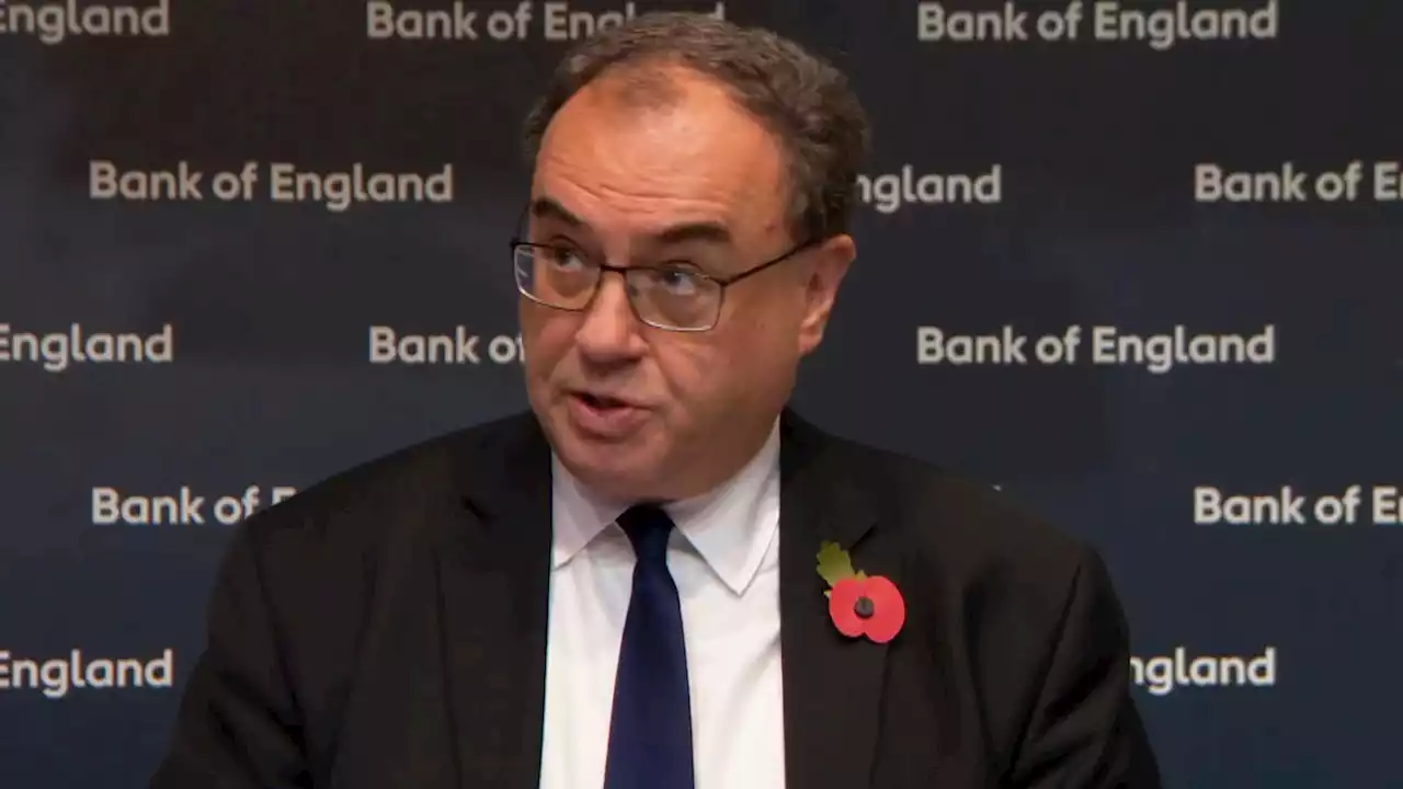 Andrew Bailey says 'nothing is decided' suggesting interest rates may rise less than thought