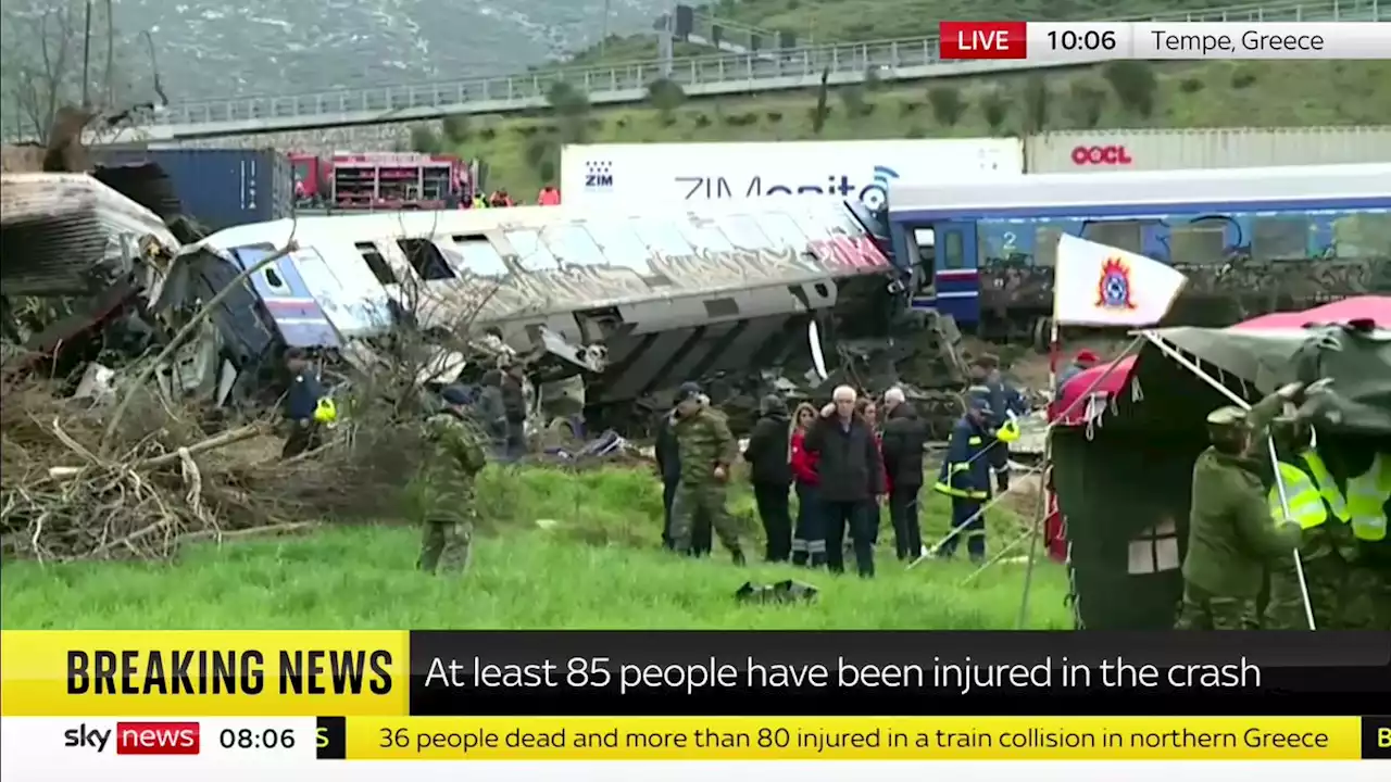 Greece train crash: Rescue effort under way after deadly rail collision north of Athens