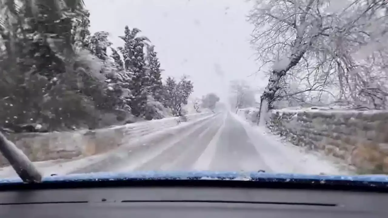 Snow blankets Mallorca, Spanish holiday island best known for sun year-round