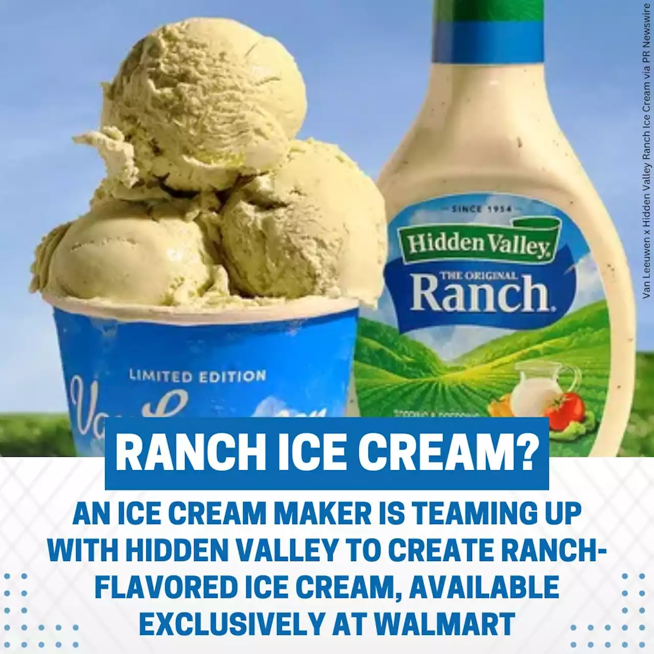 Hidden Valley Ranch ice cream is coming to a Walmart near you