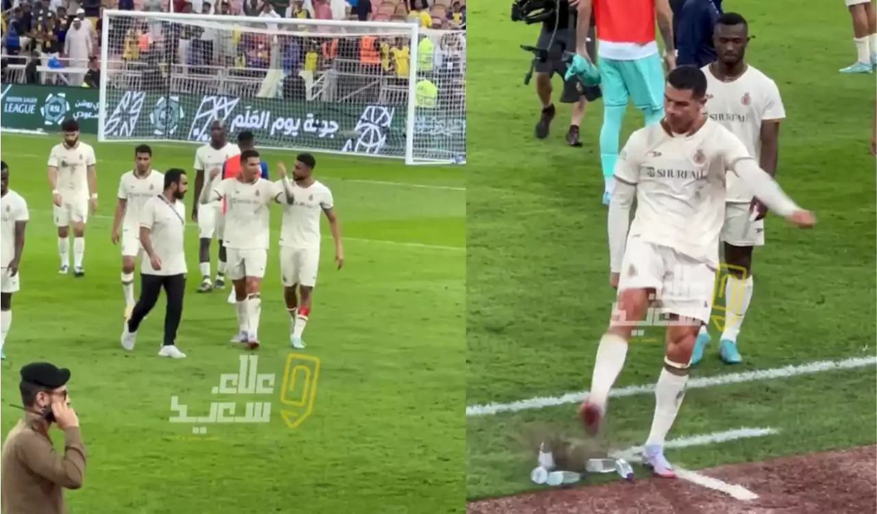 [Video] Otro 'show' de Cristiano en Arabia: acabó con todo tras perder el clásico