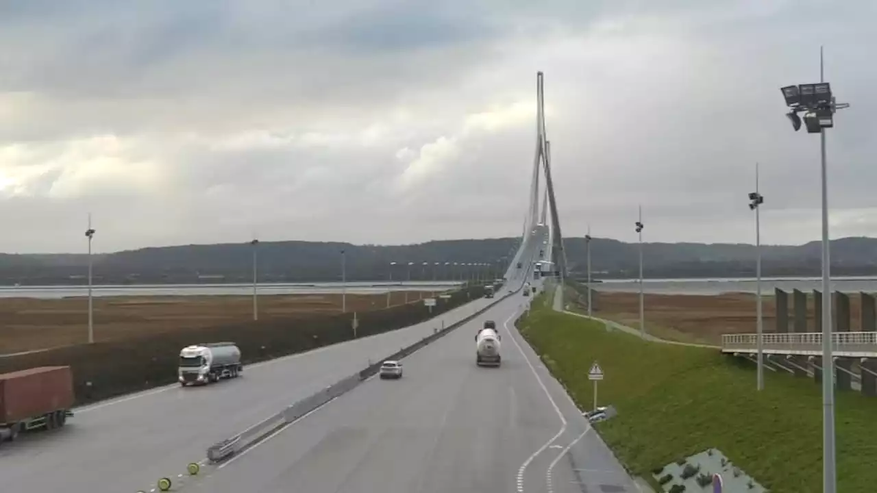 Seine-Maritime: la circulation temporairement interdite sur le pont de Normandie