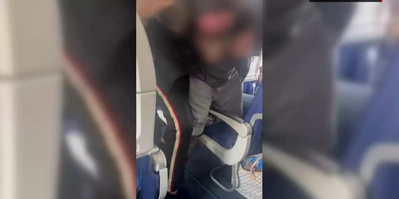 GRAPHIC: Punches apparently thrown on flight in Dallas, caught on video