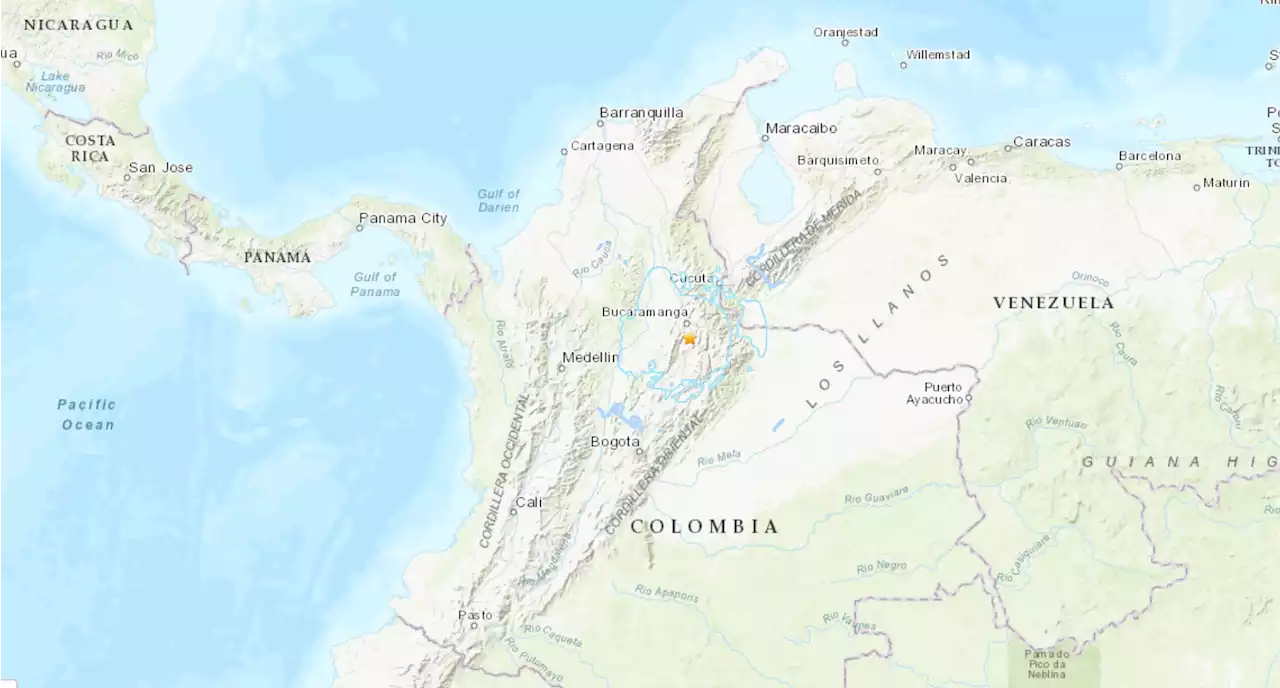 Sismo de magnitud 5,4 sacude Colombia