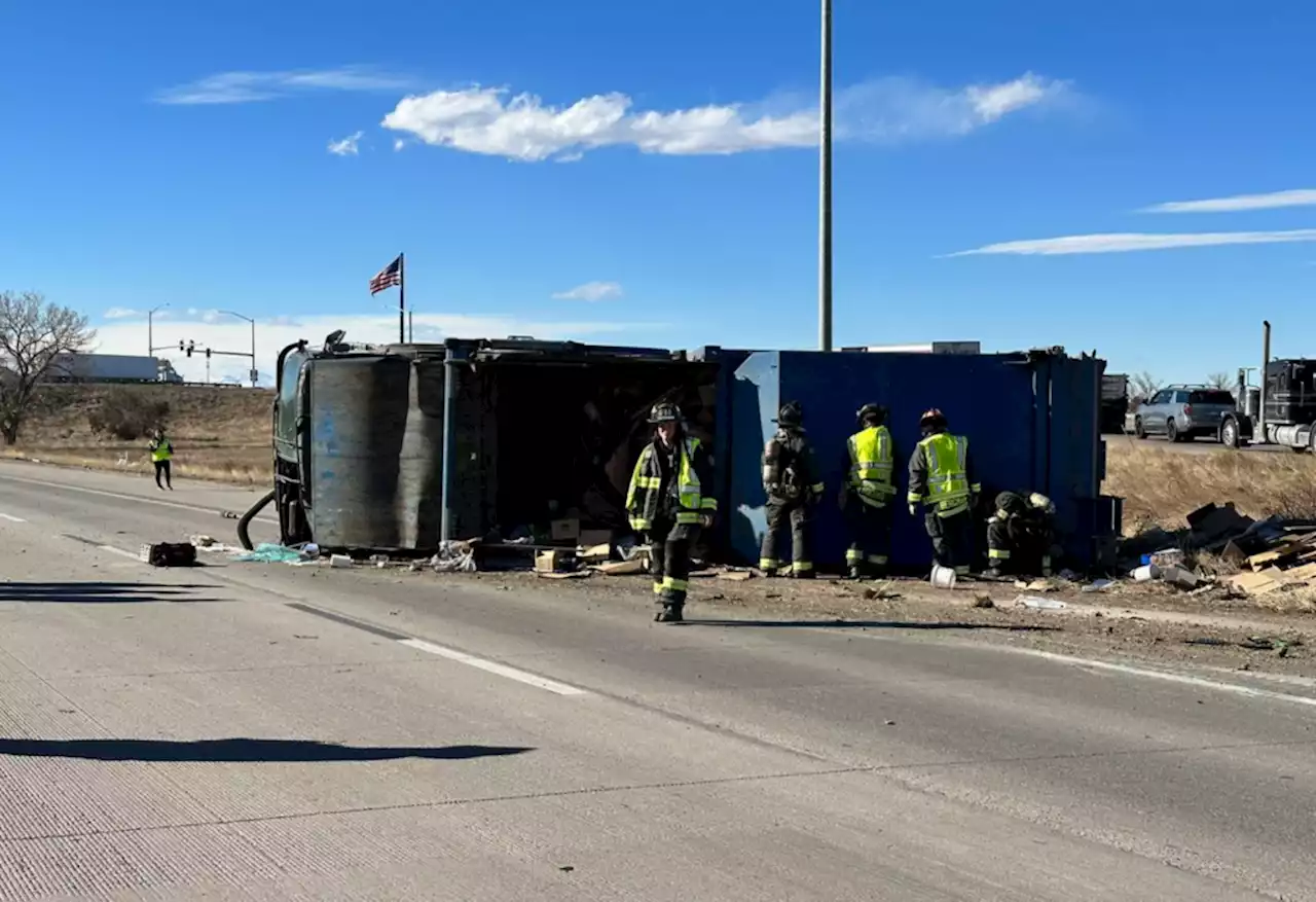 Eastbound I-70 reopens after trash truck rollover near Tower Road, westbound still closed