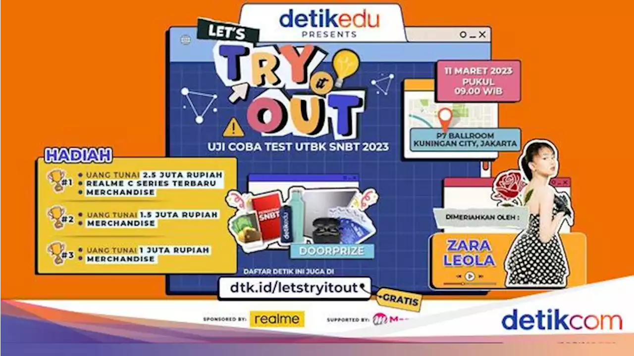 Hari Terakhir Daftar Try Out Gratis Masuk PTN di detikEdu Berhadiah HP Terbaru!