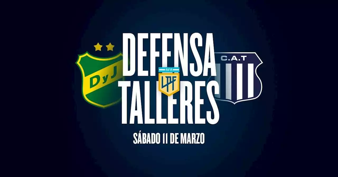 Defensa y Justicia - Talleres: hora, TV y posibles formaciones