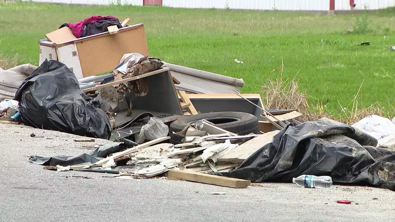 Illegal dumping caught on camera in Northeast Houston neighborhood