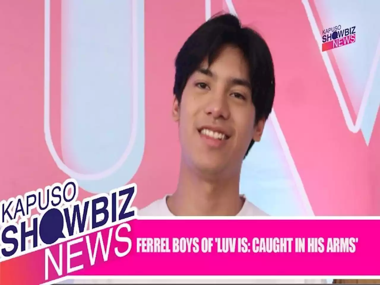 Kapuso Showbiz News: 'Luv Is: Caught in His Arms' boys share important lessons from the show.'