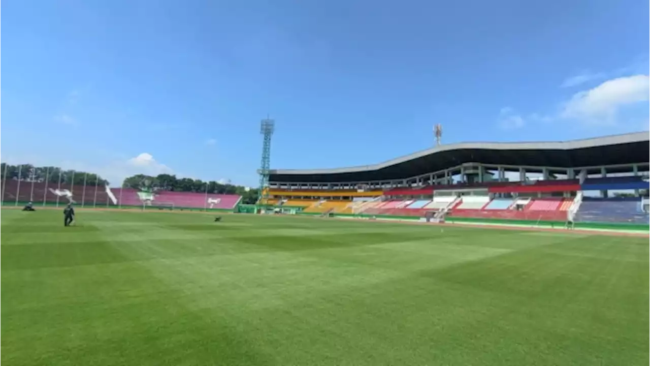 Perbaikan Rumput Stadion Gelora Delta Hampir Rampung