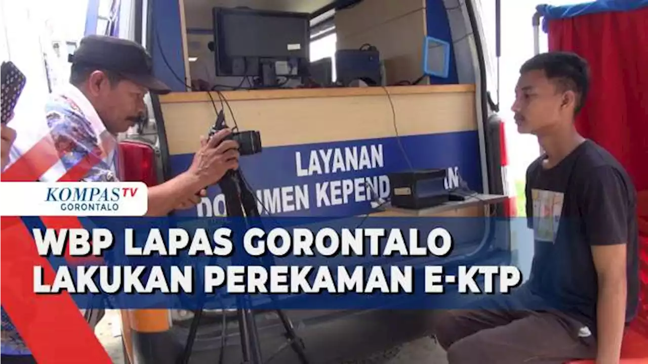 Jelang Pemilu, Warga Binaan di Lapas Gorontalo Lakukan Perekaman KTP Elektronik