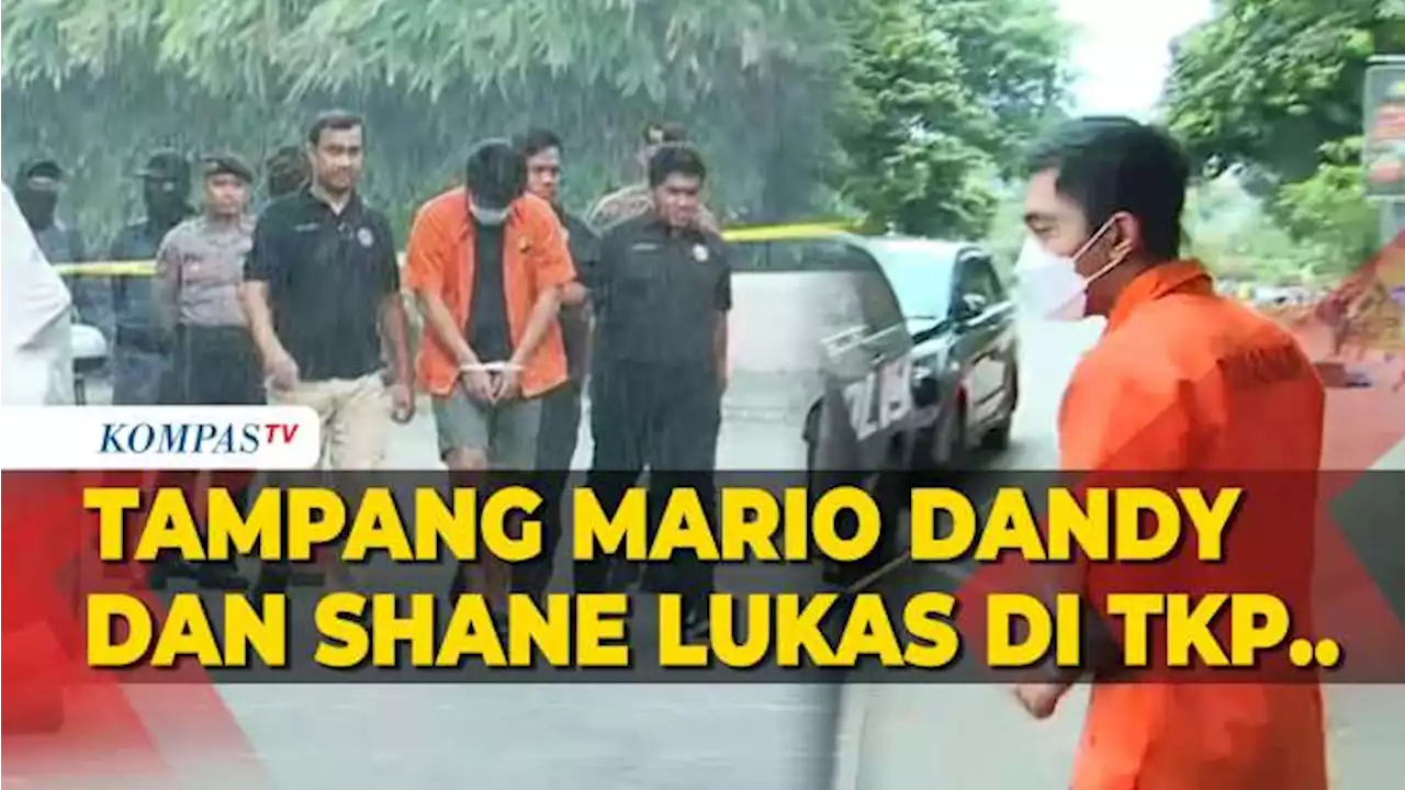 Tampang Mario Dandy dan Shane Lukas Hadir di TKP Rekontruksi Kasus Penganiayaan David